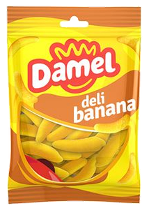 Желейні цукерки Damel Bananas банани, 80 г без глютену 18шт/ящ