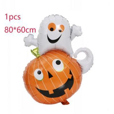 Куля фольгована Halloween Гарбуз із наведенням, фото 1