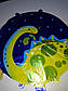 Воздушный шар фольгированный круглый с рисунком динозаврик, фото 3