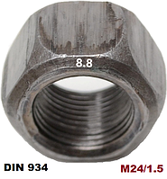 М24/1.5мм Гайка шестигранная Мелкая резьба Каленая 8.8 (DIN 934)