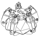 PZG350PV4 Грейфер, 4 пелюстки, 350 л, закритий, фото 3