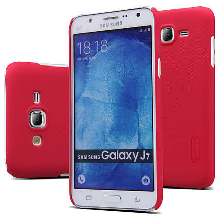 Чохол Nillkin для Samsung Galaxy J7 червоний (+плівка), фото 1