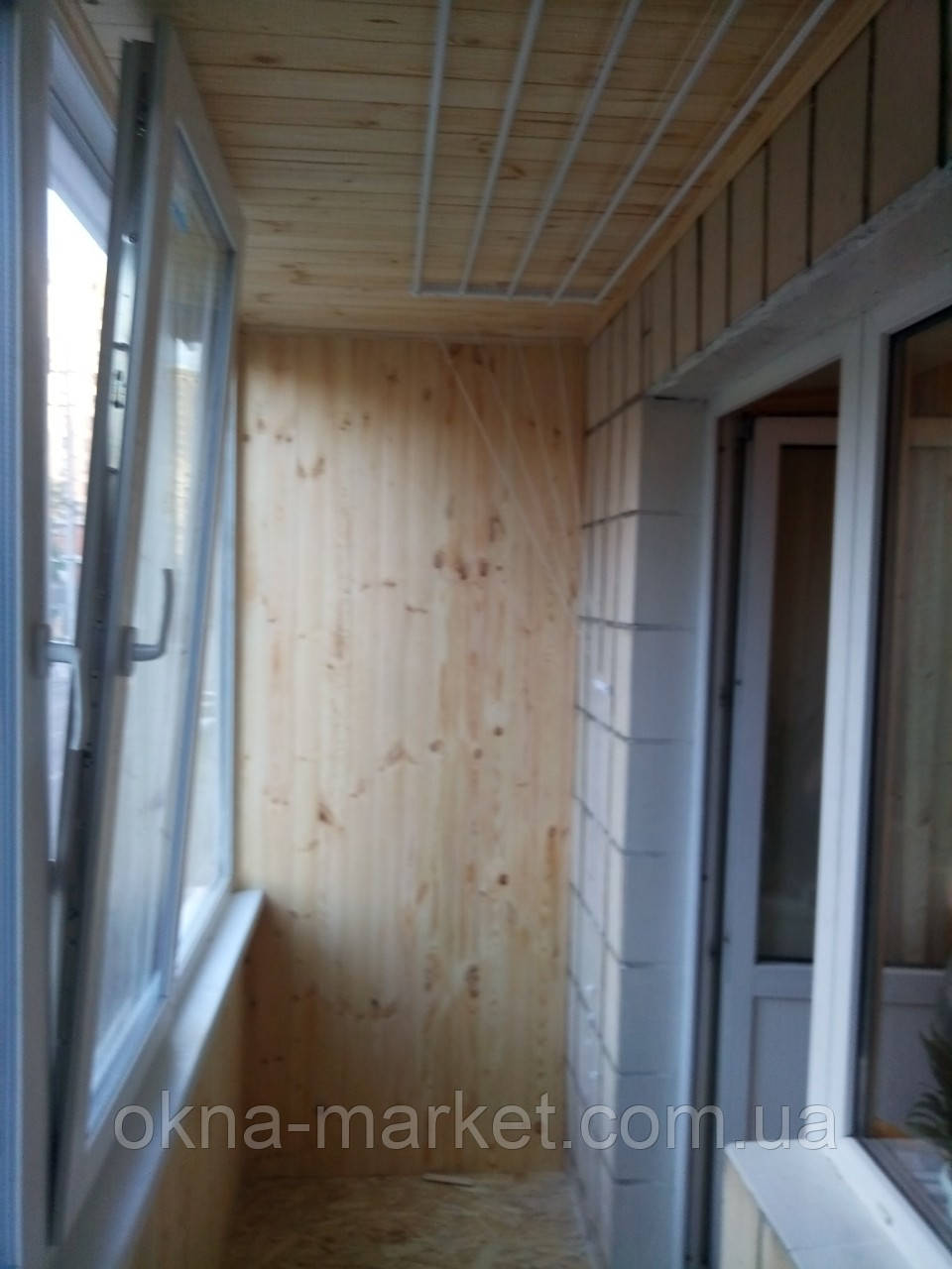 Обшивка балконов деревянной вагонкой - фото 6 - id-p442126420