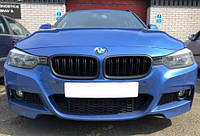 Решетки радиатора BMW F30 тюнинг ноздри стиль M3 (черный мат)
