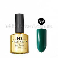 Гель лак 99 Зелёный Темный Плотный HD Hollywood 8 ml