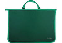 Портфель пластиковий А4 на блискавці Economix 2 відділення, зелений, E31630-04