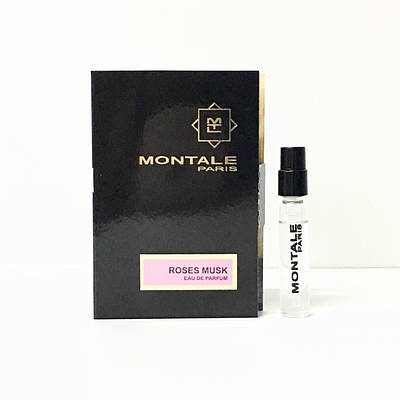 Нішева парфумована вода Montale Roses Musk 2 мл пробник оригінал, квітковий мускусний аромат