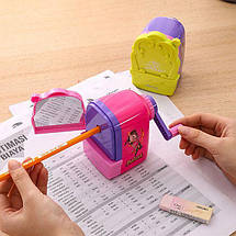 Чинка механічна Deli ER10004 мікс "Explora" з дзеркальцем, фото 3