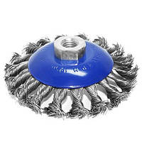 Щітка конічна S & R 115 мм, сталева плетена проволока
