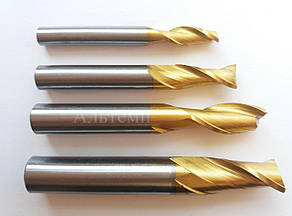 Фреза шпонкова (з циліндричним хвостовиком) Р6М5К5 (HSS Co5) - з вмістом 5% кобальту, 8 z2