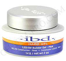 Конструвальний прозоро-рожевий гель IBD LED/UV Builder Gel Pink 14 г