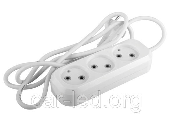 УДЛИНИТЕЛЬ БЛОЧНЫЙ(ABS) SB-3 3ГН. 5М C-ES-1787, фото 1