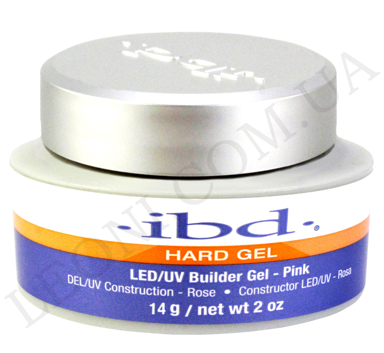 Конструвальний прозоро-рожевий гель IBD LED/UV Builder Gel Pink (14 г)