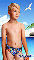 Летние детские плавки для мальчика Keyzi Польша SAIL BOAT S Разноцветный ӏ Пляжная одежда для мальчиков 128
