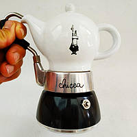 Гейзерна кавоварка Bialetti Chicca чорна (Nera) (новинка 2019 року)