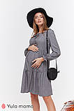 Сукня для вагітних та годування JESLYN DR-49.121 сірий меланж, фото 2