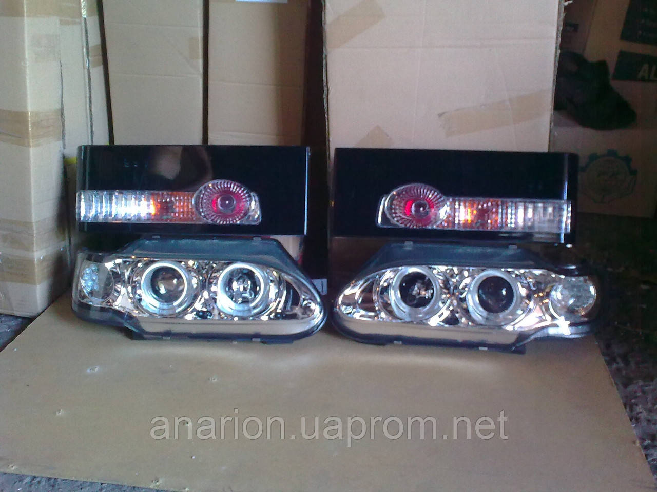 Передние фары+задние фонари на ВАЗ 2114 №1. - фото 1 - id-p112414687