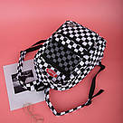 Рюкзак міський шкільний стильний зручний Сһеѕѕ в шахову клітку для дівчинки підлітка, фото 4