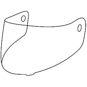 Візор (Скло) для шоломів LS2 FF399 Valiant прозорий