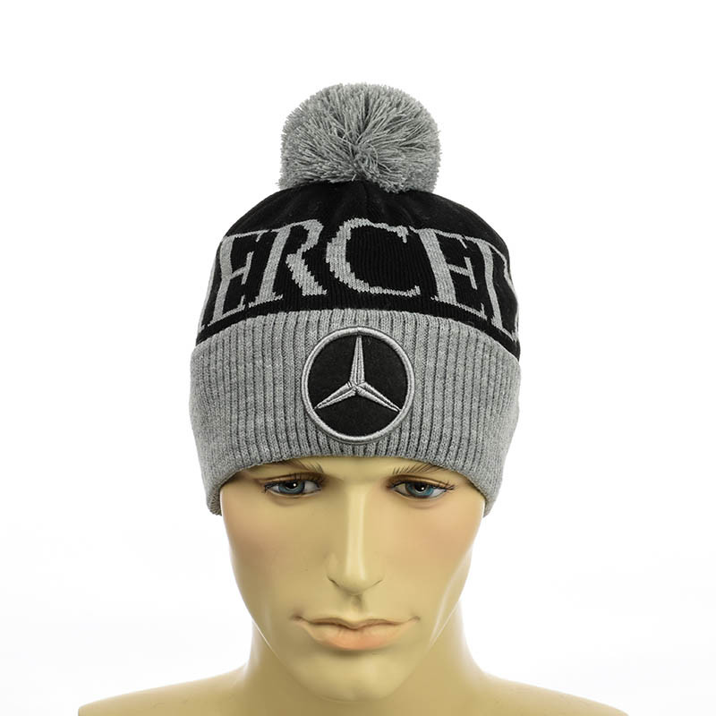 Молодіжна шапка "Mercedes" сірий
