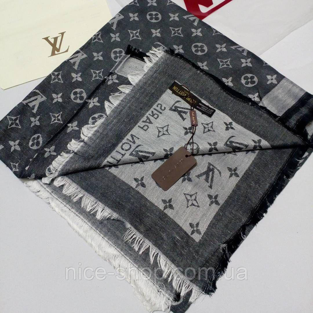 Хустка Louis Vuitton сіра комбі