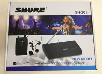 Бездротова радіосистема Shure SH-201, база + вокальний мікрофон
