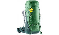 Рюкзак женский туристическийDeuter Aircontact 60+10 SL цвет 2238 leaf-forest