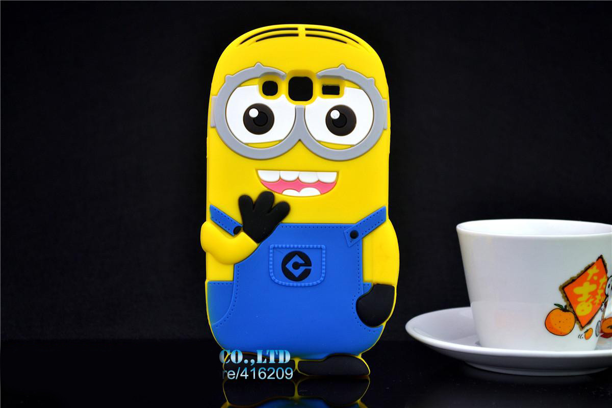 Гумовий 3D чохол для Samsung Grand Prime G530 Міньйон