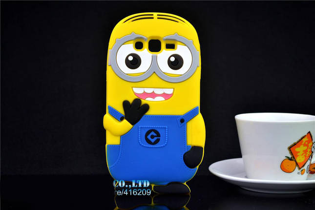 Гумовий 3D чохол для Samsung Grand Prime G530 Міньйон, фото 1