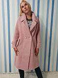Жіноче осіннє пальто з вовни альпака, фото 3