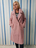 Жіноче осіннє пальто з вовни альпака, фото 5