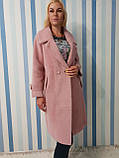 Жіноче осіннє пальто з вовни альпака, фото 6