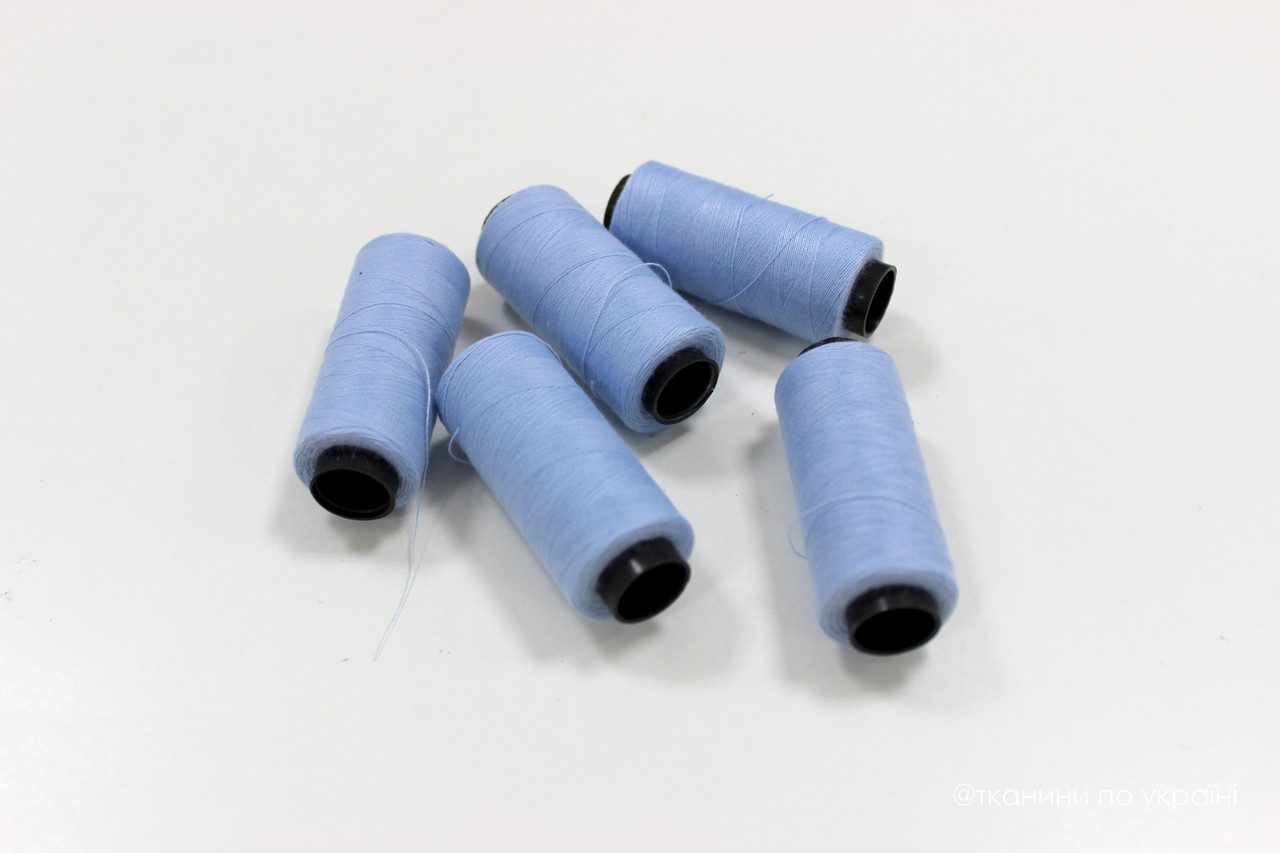 Нитки швейні 40/2, 250 м, світло-блакитний