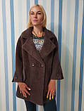 Стильне жіноче пальто з вовни альпака, фото 2