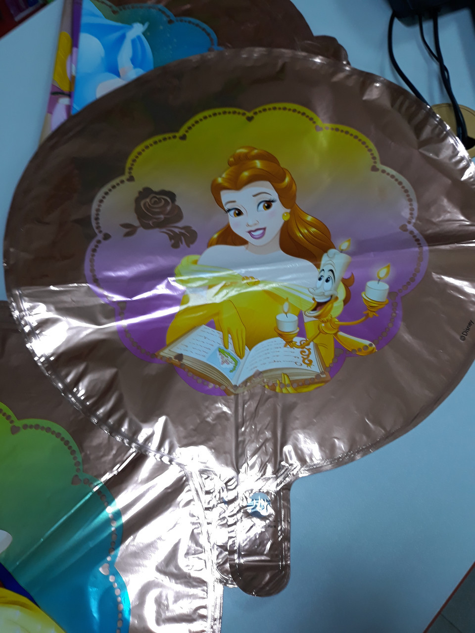 Повітряна куля фольгований круглий з малюнком "Принцеса"