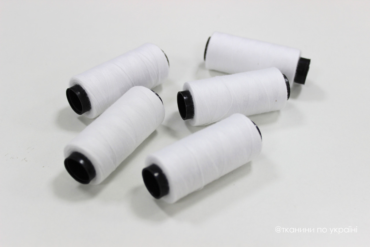 Нитки швейні 40/2, 250 м, білий