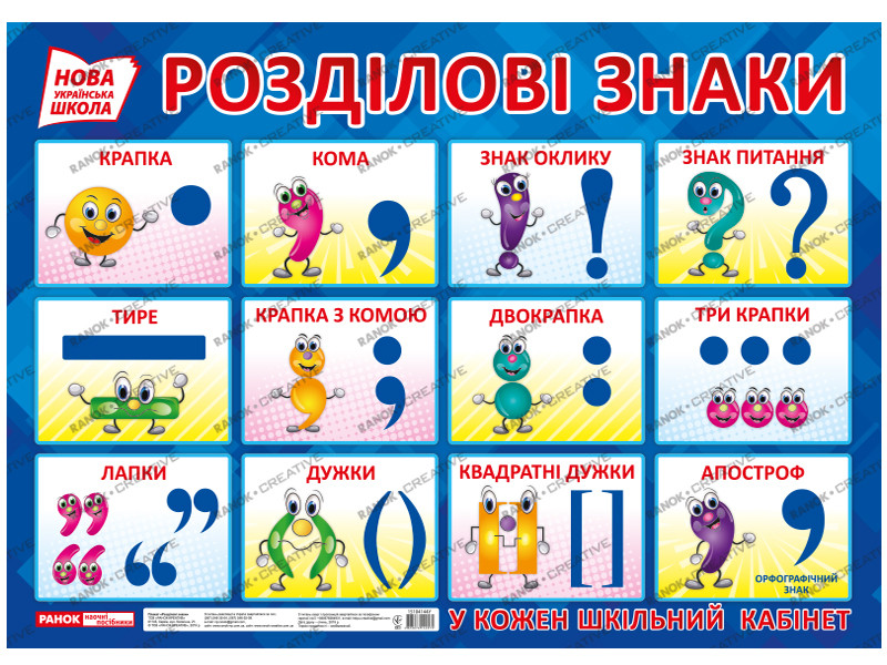 Ранок Кр. Плакат Розділові знаки