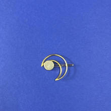 Шпилька для волосся металева з Вашим дизайном Шпилька для волосся металева золота у формі Місяця