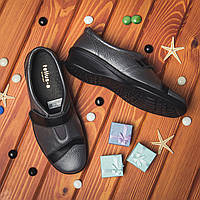 Кожаные ботинки с увеличенной полнотой Tellus 02-03G Графит РАСПРОДАЖА