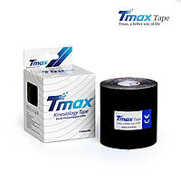 Кинезио тейп Tmax Tape 7,5 см х 5м Чорний