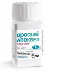 Апоквель (Apoquel) 5.4 мг, 100 таблеток, Zoetis