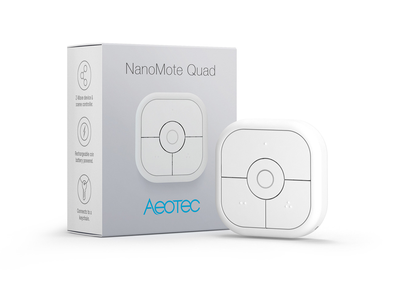 Пульт дистанційного керування Aeotec NanoMote Quad - AEOEZWA003