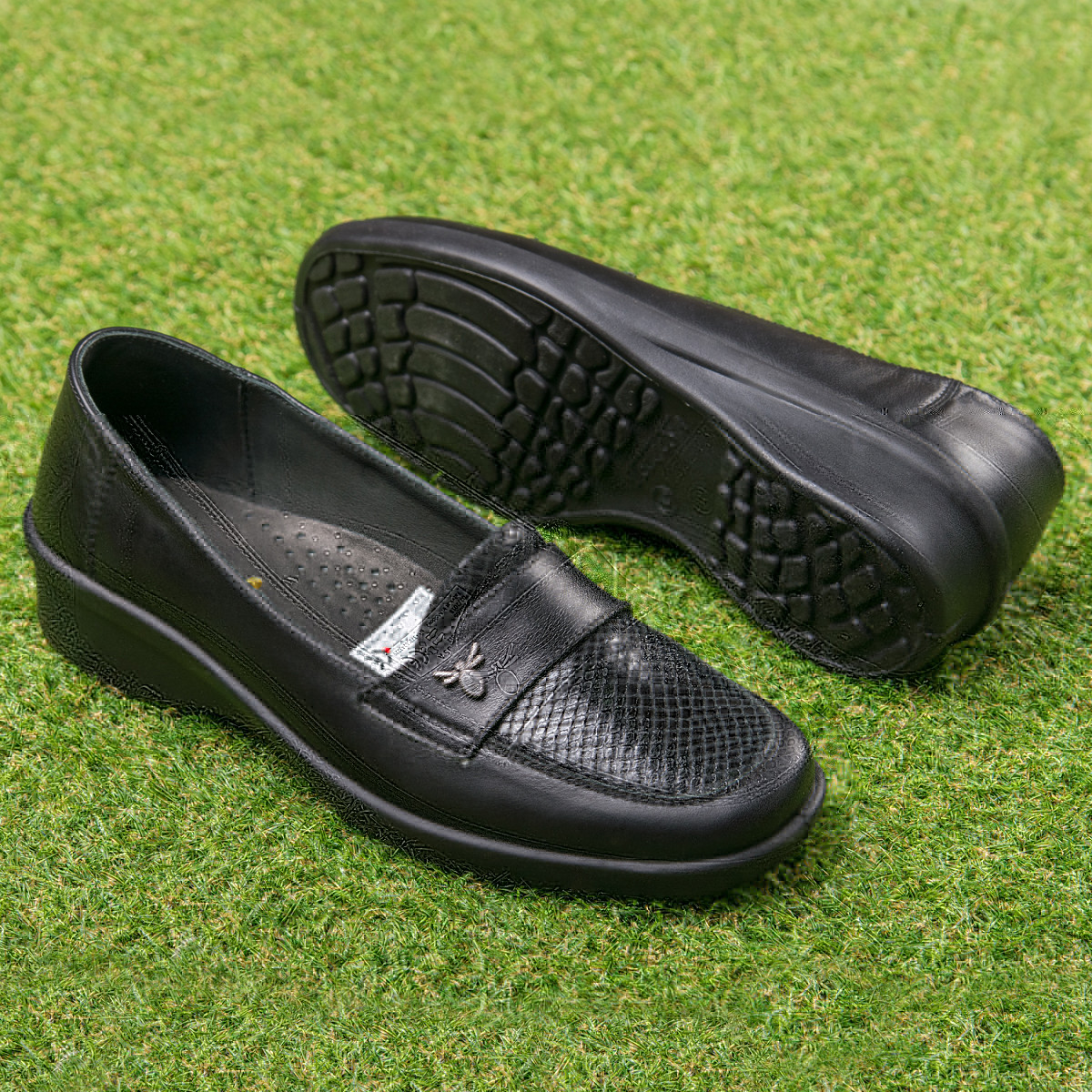 Шкіряні туфлі зі збільшеною повнотою Tellus 02-05BZ Чорні РОЗПРОДАЖ