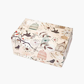 Упаковка для зефіру й еклерів — Птахи — 180х120х80 мм