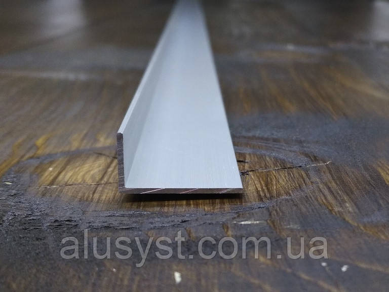 20х10х1 / 50 см / Кутник різнобічний / анодований, фото 1