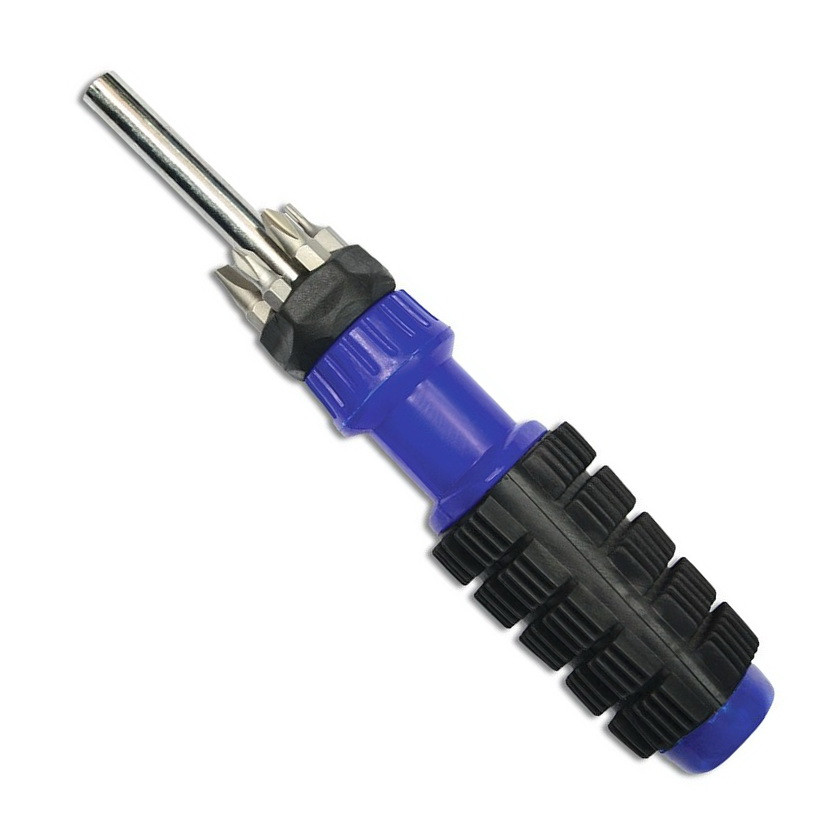 Викрутка посилена Technics м'яка ручка 6 насадок (47-360)