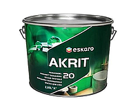 Краска латексная ESKARO AKRIT 20 интерьерная 2,85 л