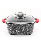 Казан-Каструля квадратне мармурове покриття 24x24 А-Плюс 1473, фото 2