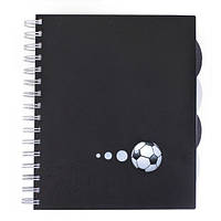 Зошит В5 150арк., в клітинку, на спіралі, з розділювачами, пластикова обкладинка Economix Футбол