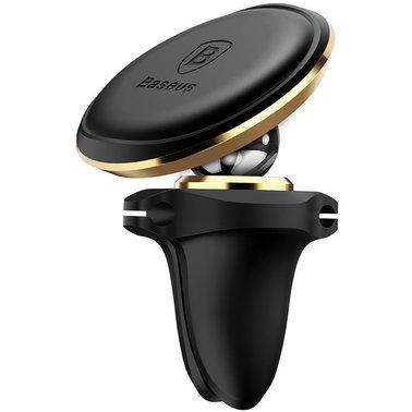 Магнітний автотримач Baseus Magnetic Air Vent, Gold (SUGX-A0V)